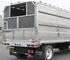 Chipper dump body with tool box