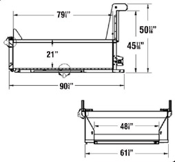 Slide-in dump body 6.5